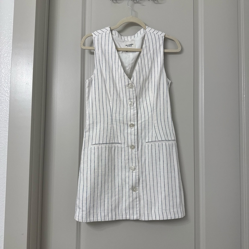 Pinstripe vest dress